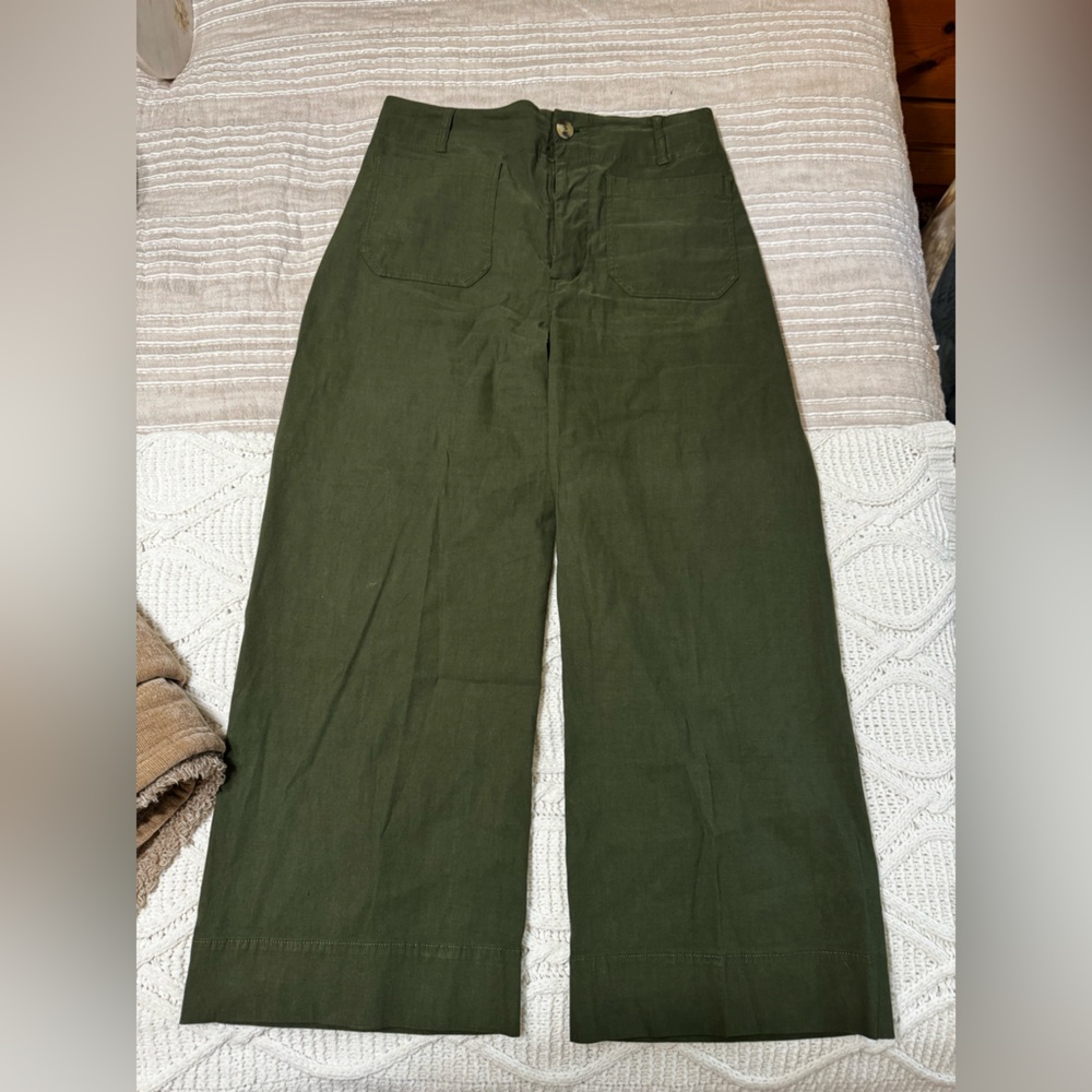 The Colette Crop Wide Leg Pants by Maeve